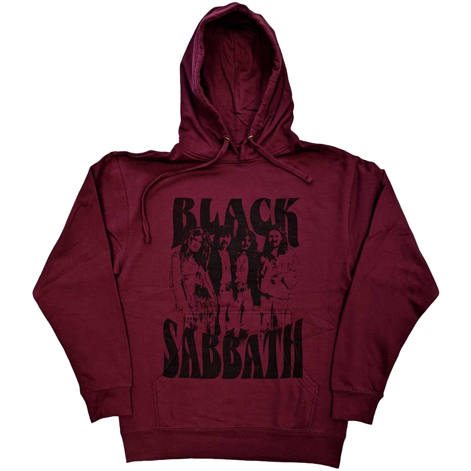 Kapuzenpullover Logo Damen Bordeaux XL von Black Sabbath