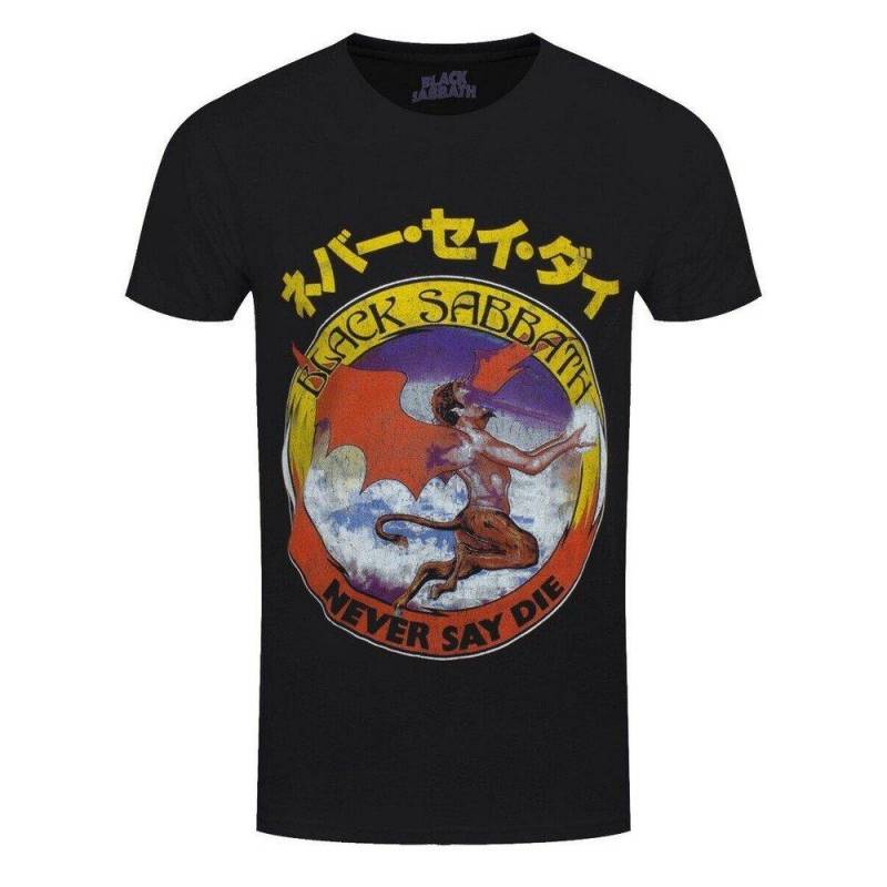 Never Say Die Tshirt Damen Schwarz XL von Black Sabbath