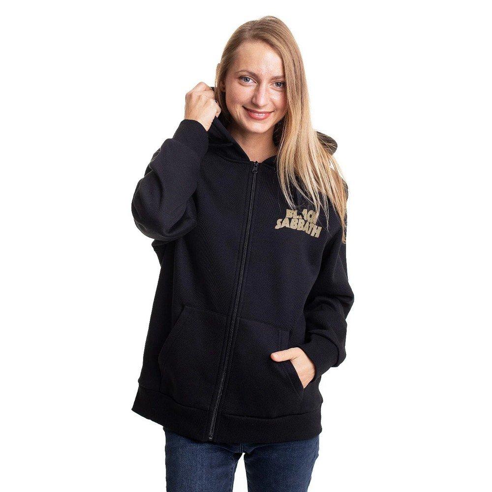 Black Sabbath - Tour 1978 Hoodie mit durchgehendem Reißverschluss, für Damen, Schwarz, Größe M von Black Sabbath