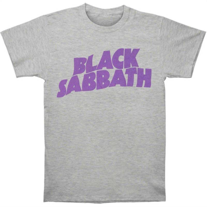 Tshirt Logo Jungen Grau 104 von Black Sabbath