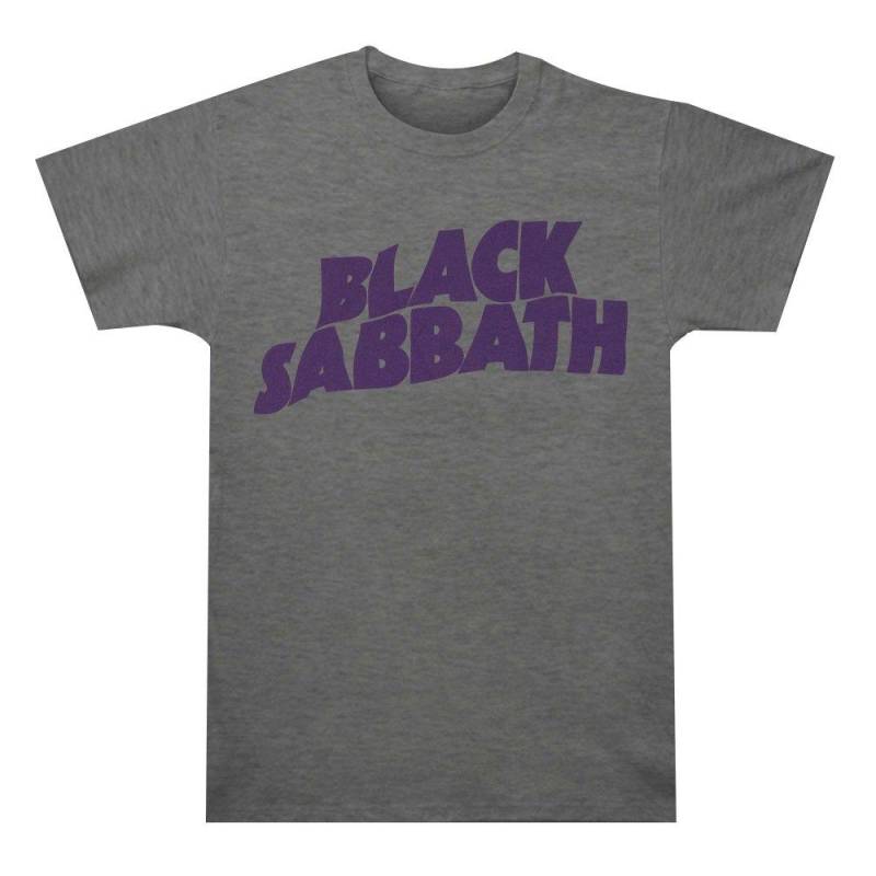 Tshirt Logo Jungen Grau 128 von Black Sabbath