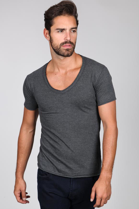 Eazy T-Shirt | Dunkelgrau meliert | Herren  | XS von Eazy