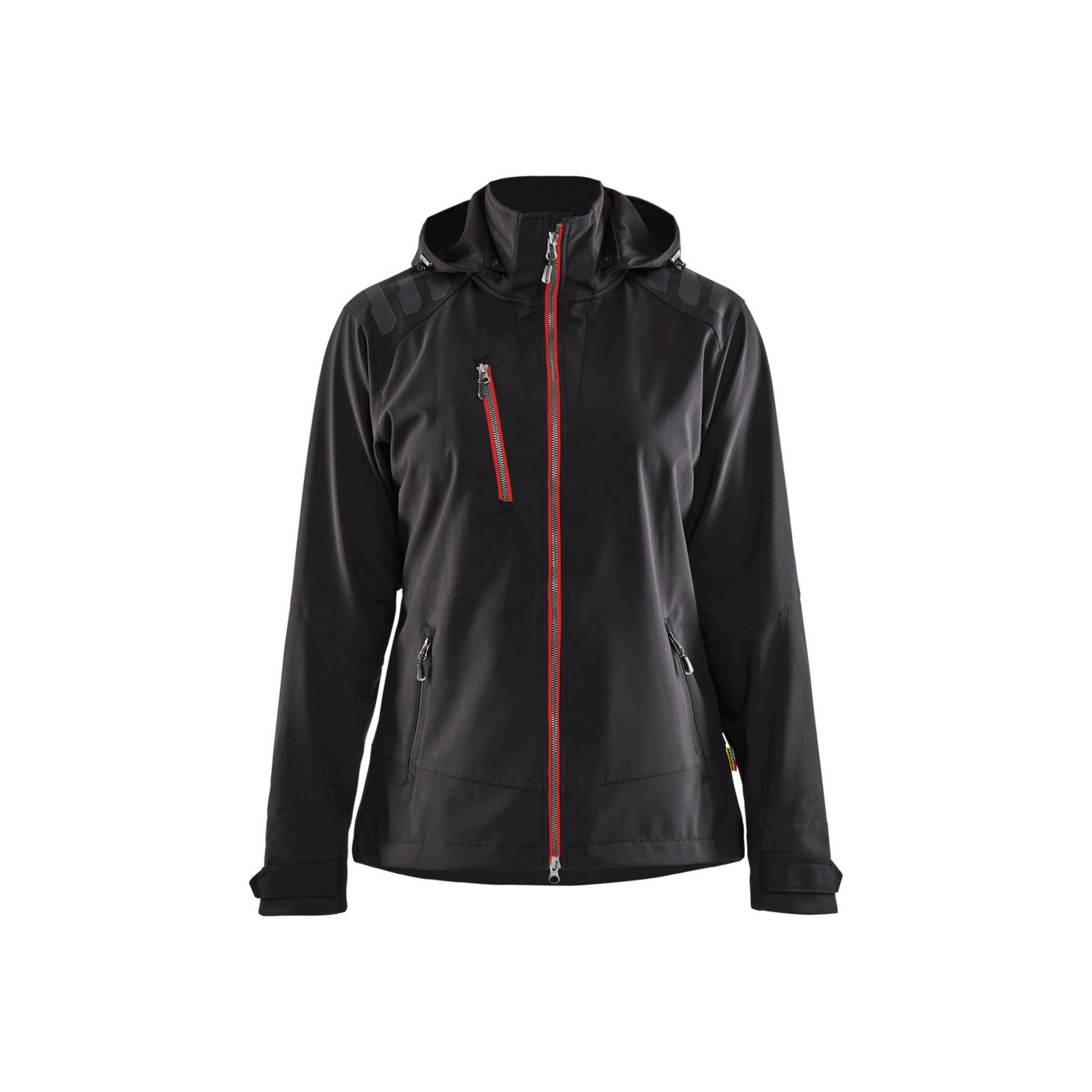 Blaklader - regenjacke für damen bakader, L, Schwarz / Rot von Blaklader