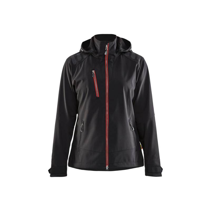 Regenjacke Für Damen Unisex Schwarz / Rot S von Blaklader