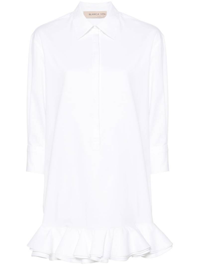 Blanca Vita Acaly ruffle-detail dress - White von Blanca Vita