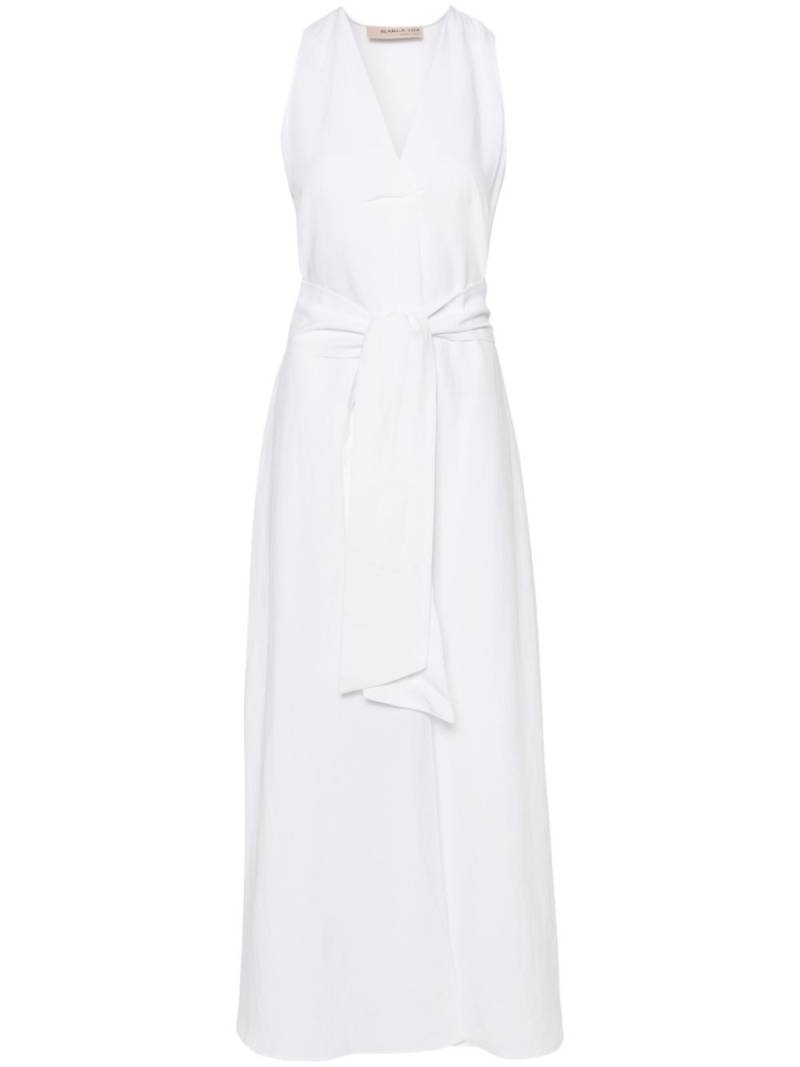 Blanca Vita Aralia belted maxi dress - White von Blanca Vita