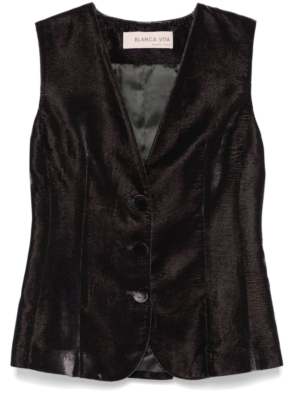 Blanca Vita Galky waistcoat - Grey von Blanca Vita