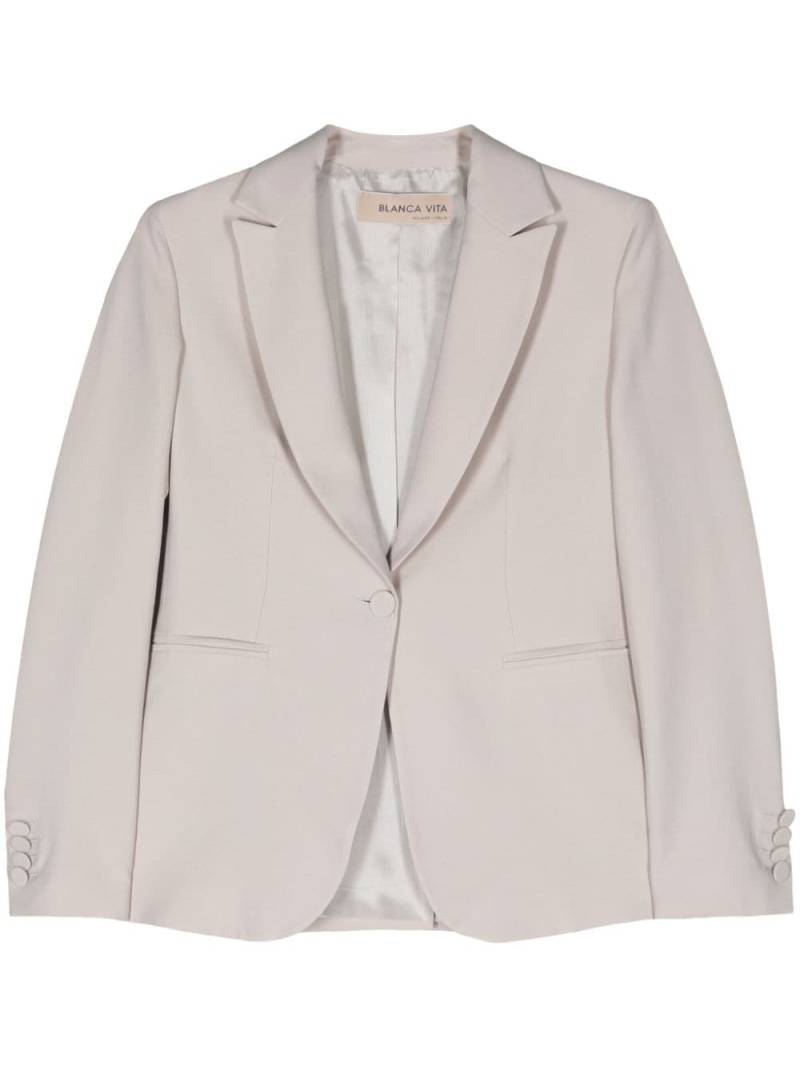 Blanca Vita Gelsemy single-breasted blazer - Neutrals von Blanca Vita