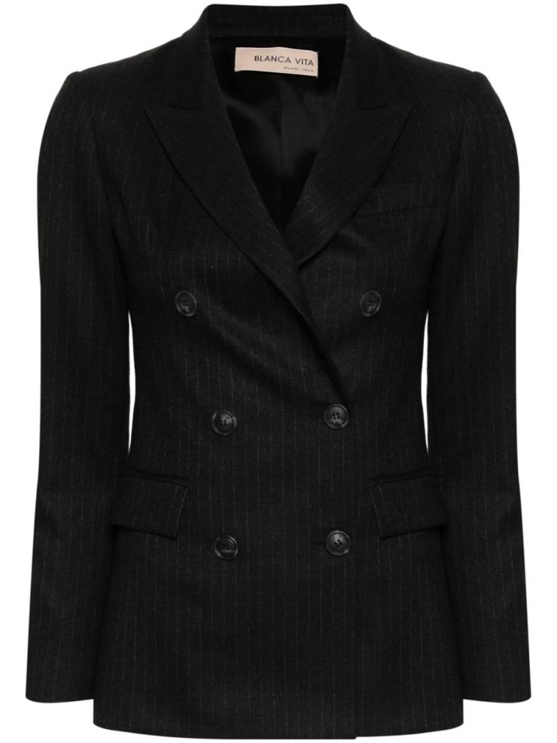 Blanca Vita Godezia pinstripe blazer - Black von Blanca Vita