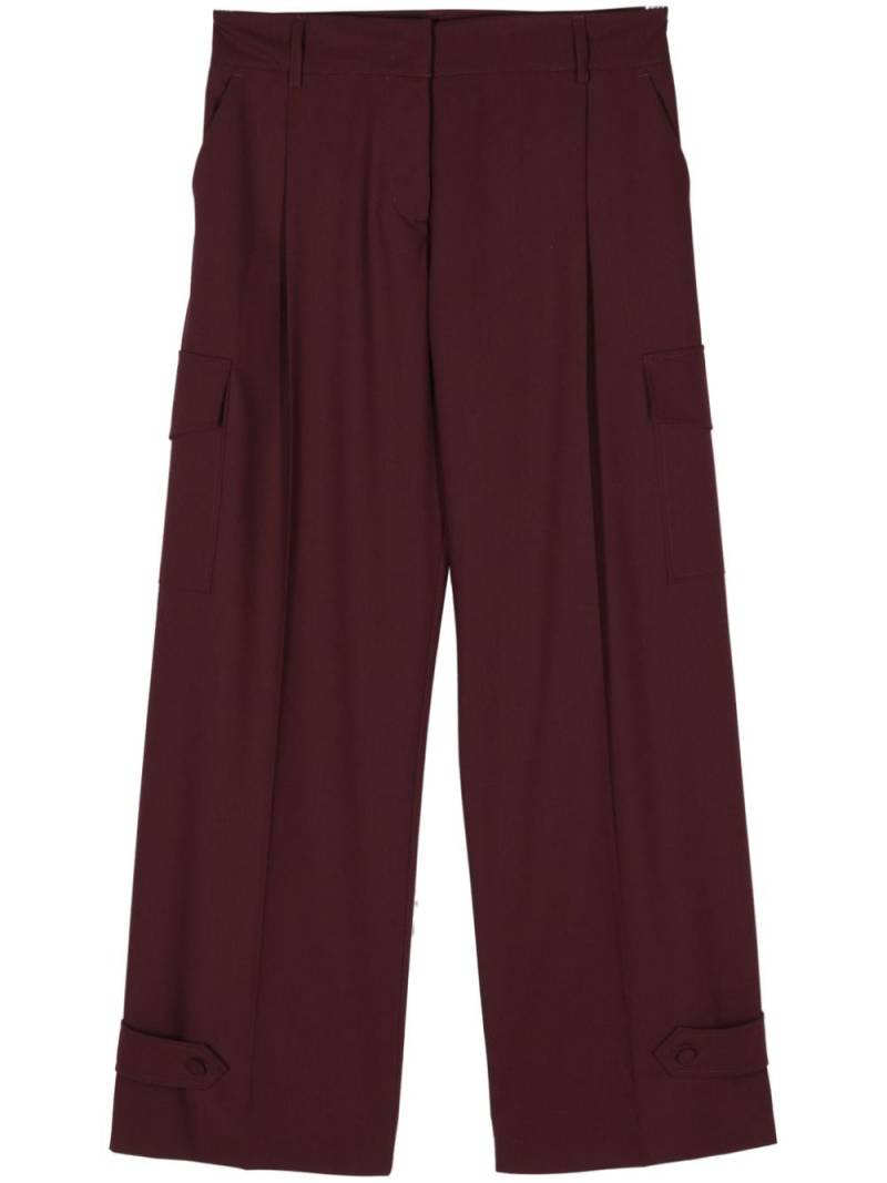 Blanca Vita Philody wide-leg cargo trousers - Red von Blanca Vita