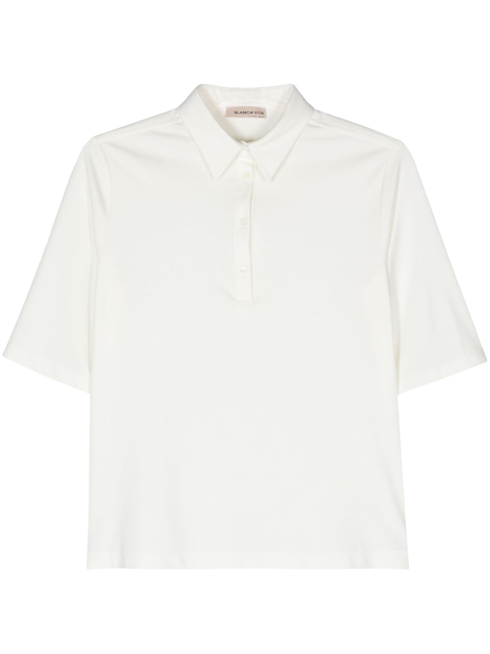 Blanca Vita Platy short-sleeve polo top - Neutrals von Blanca Vita