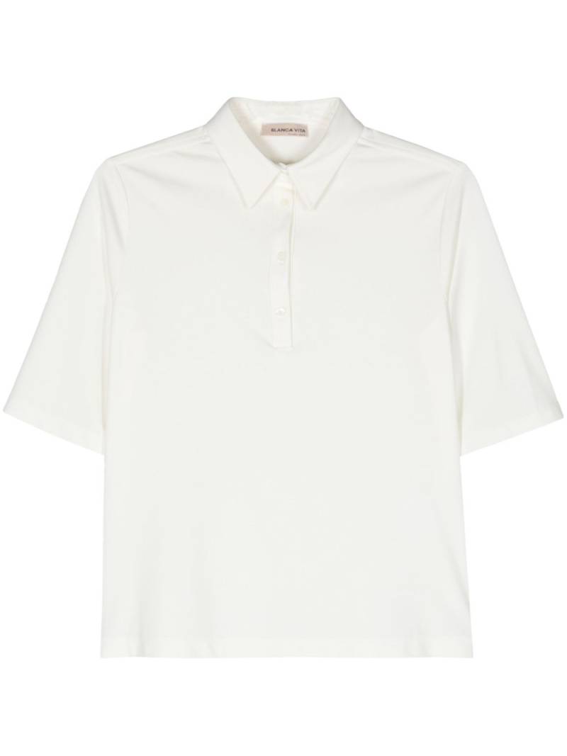 Blanca Vita Platy short-sleeve polo top - Neutrals von Blanca Vita