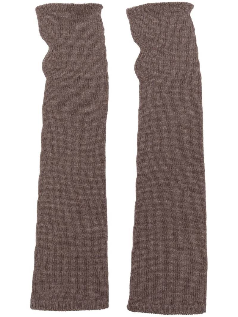 Blanca Vita cashmere fingerless gloves - Brown von Blanca Vita