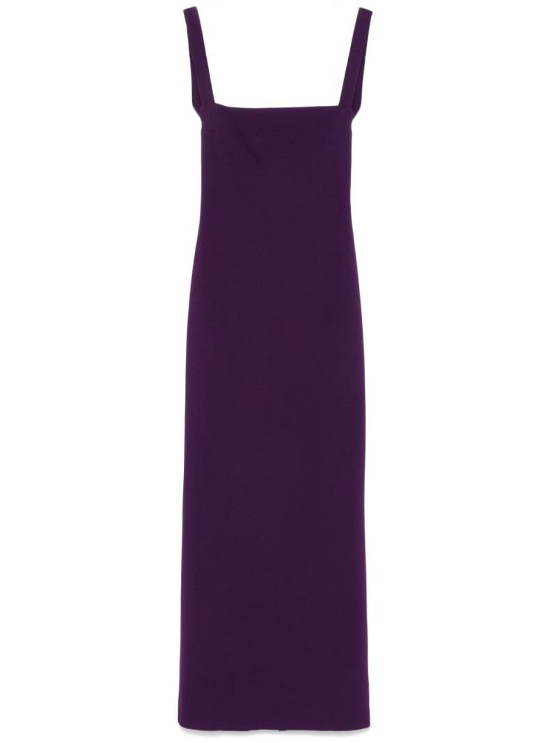 Blanca Vita crepe-texture maxi dress - Purple von Blanca Vita