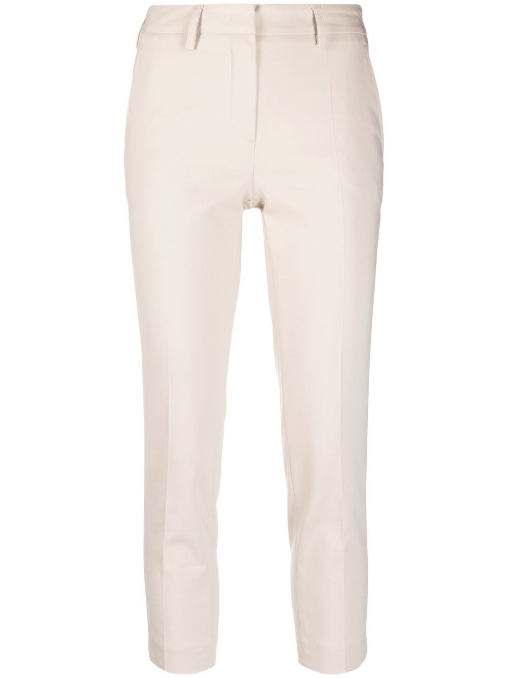 Blanca Vita cropped skinny-fit trousers - Neutrals von Blanca Vita