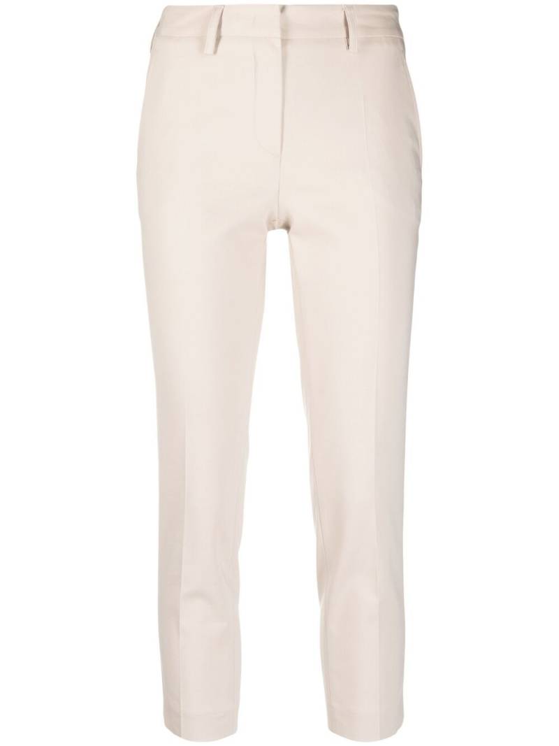 Blanca Vita cropped skinny-fit trousers - Neutrals von Blanca Vita