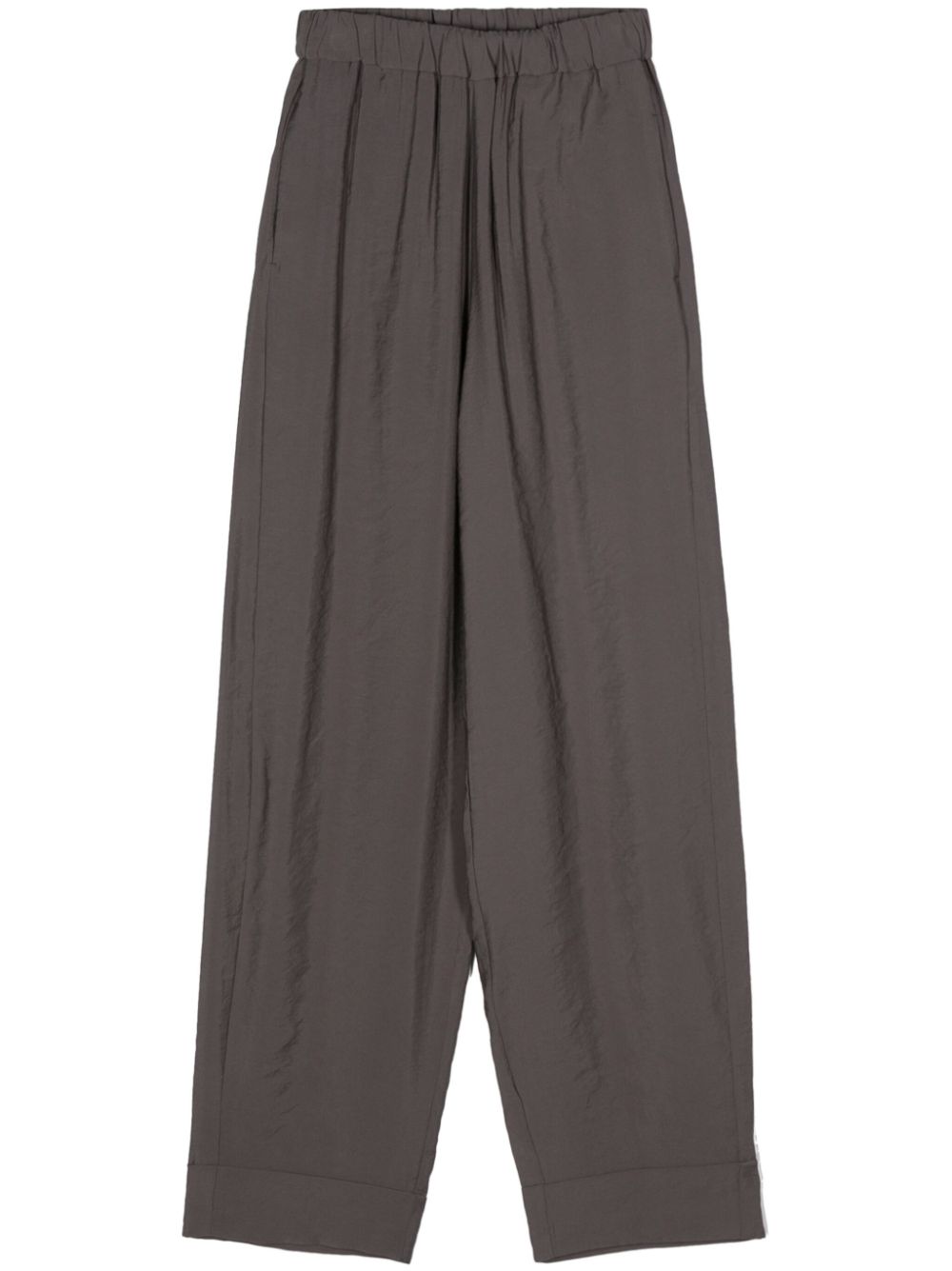 Blanca Vita elasticated-waist wide-leg trousers - Grey von Blanca Vita