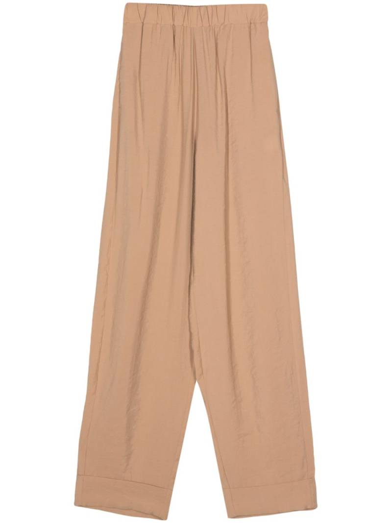 Blanca Vita elasticated-waist wide-leg trousers - Neutrals von Blanca Vita