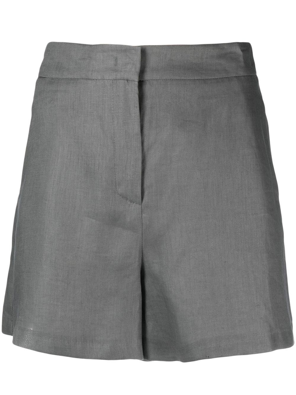 Blanca Vita high-waisted tailored shorts - Grey von Blanca Vita