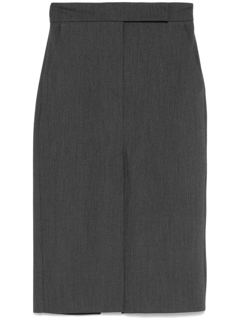 Blanca Vita mélange midi skirt - Grey von Blanca Vita