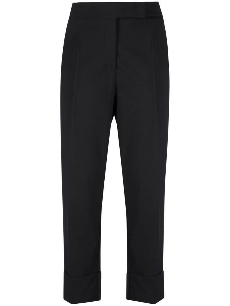 Blanca Vita pressed-crease four-pocket tailored trousers - Black von Blanca Vita