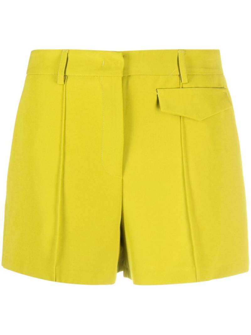 Blanca Vita pressed-crease short shorts - Green von Blanca Vita