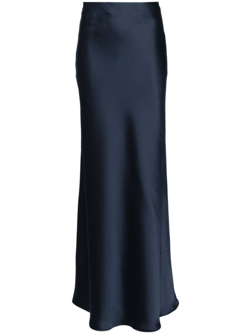 Blanca Vita satin maxi skirt - Blue von Blanca Vita