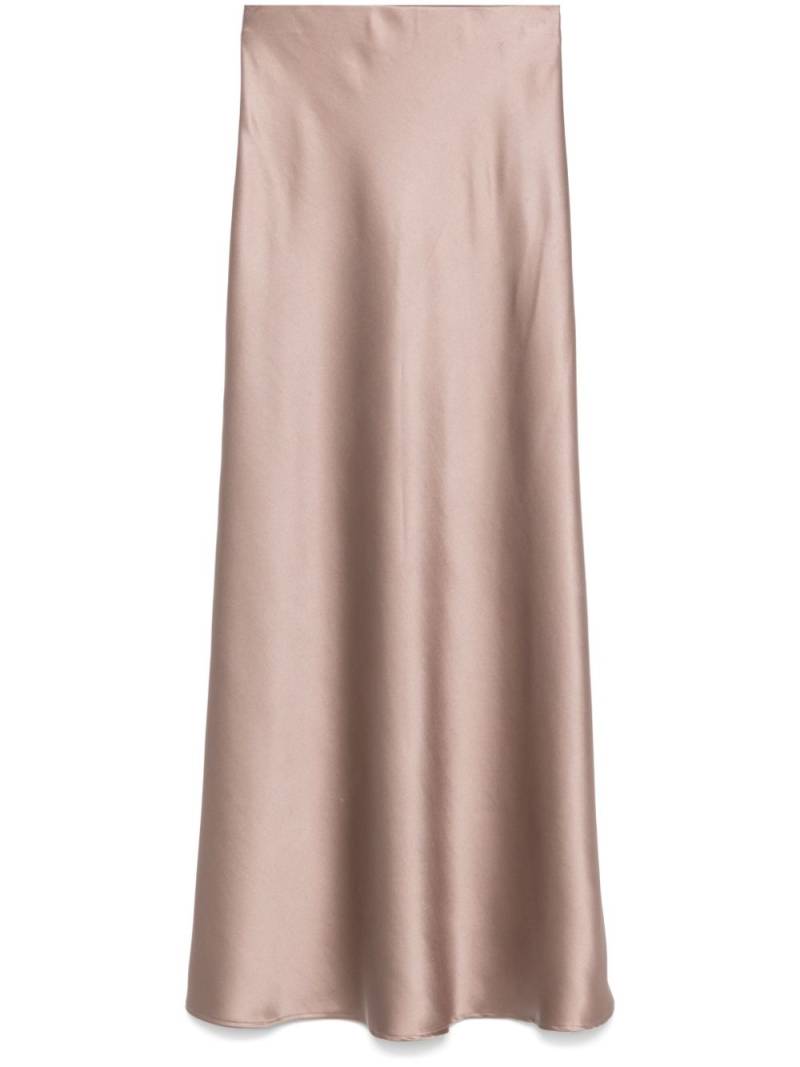 Blanca Vita satin maxi skirt - Neutrals von Blanca Vita