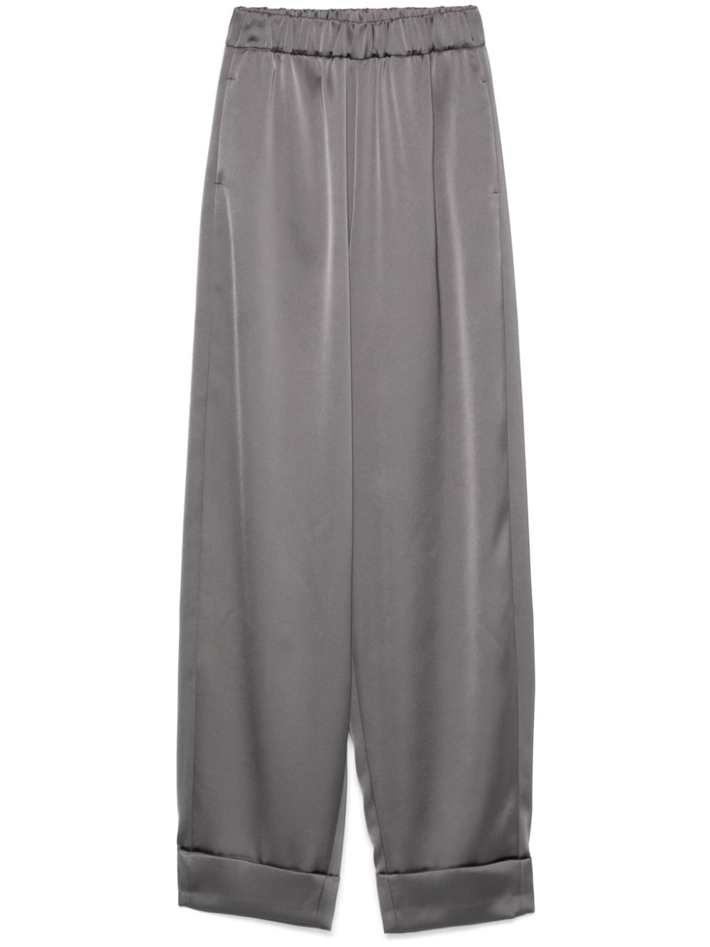 Blanca Vita satin trousers - Grey von Blanca Vita