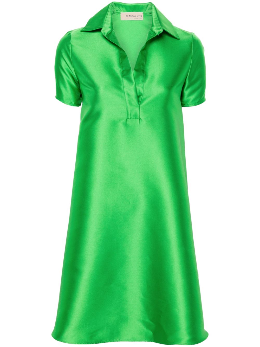 Blanca Vita short-sleeve A-line dress - Green von Blanca Vita