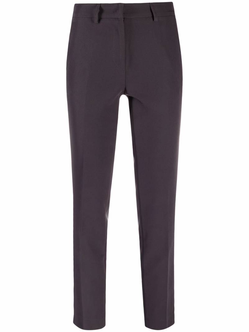 Blanca Vita slim-cut straight-leg trousers - Grey von Blanca Vita