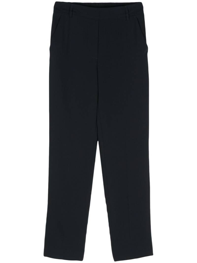 Blanca Vita slim-fit cropped trousers - Blue von Blanca Vita