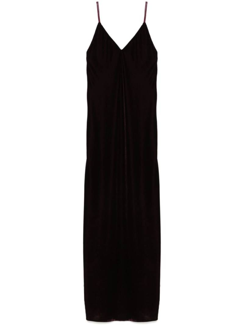 Blanca Vita velvet long dress - Purple von Blanca Vita