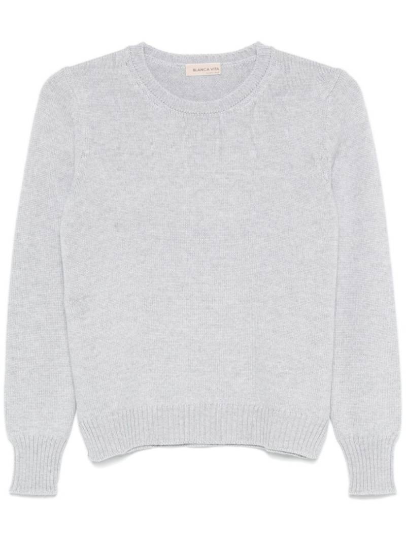 Blanca Vita virgin wool sweater - Grey von Blanca Vita