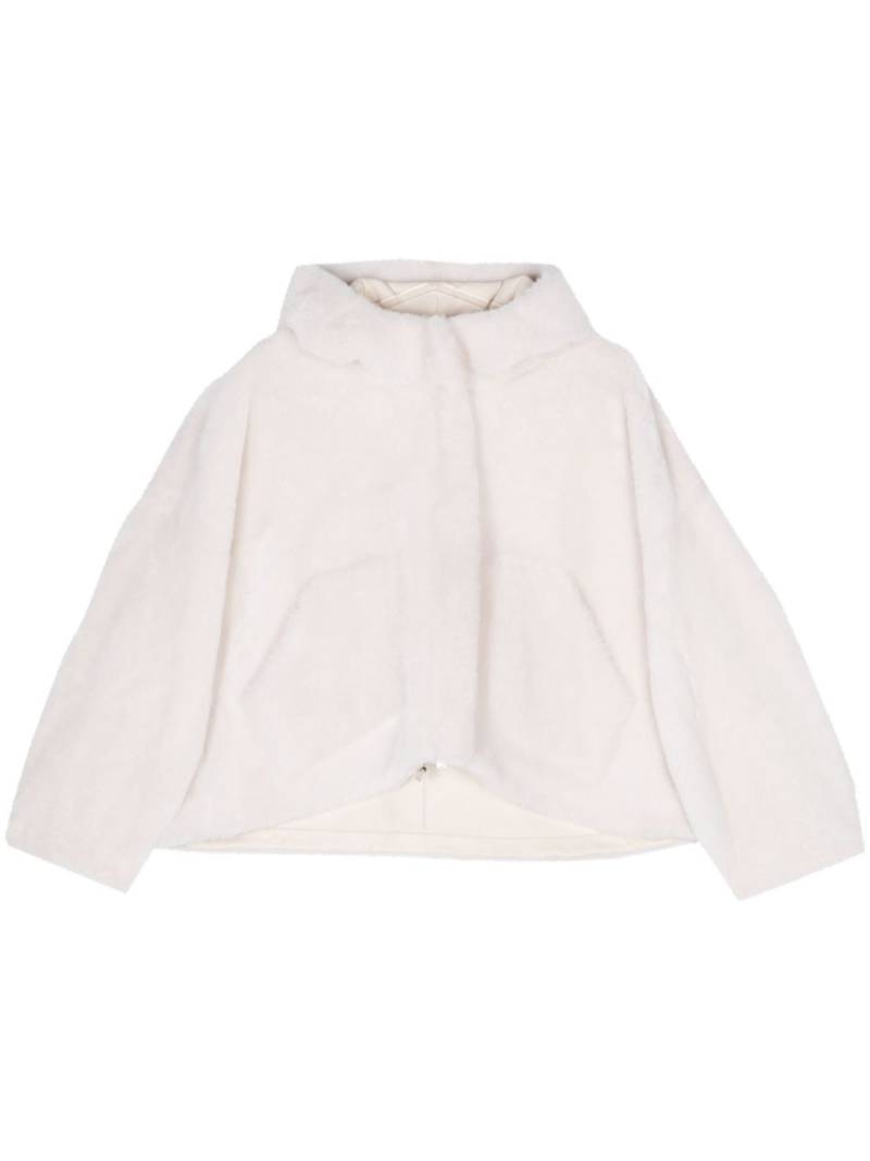 Blancha reversible leather coat - White von Blancha