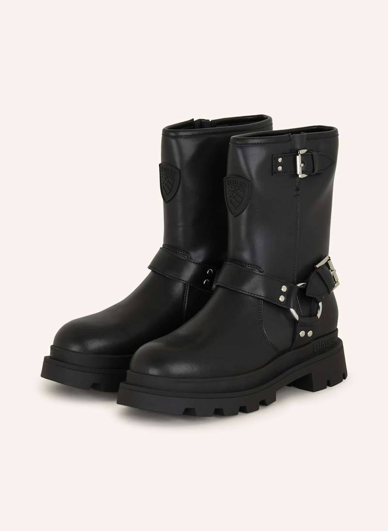 Blauer Biker Boots Kimmel schwarz von Blauer