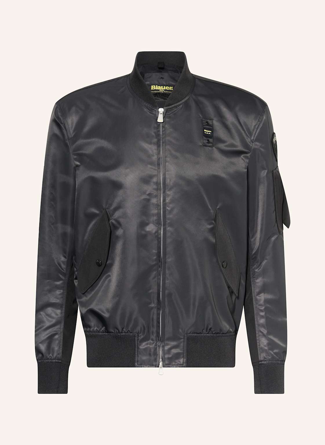 Blauer Blouson Rocky schwarz