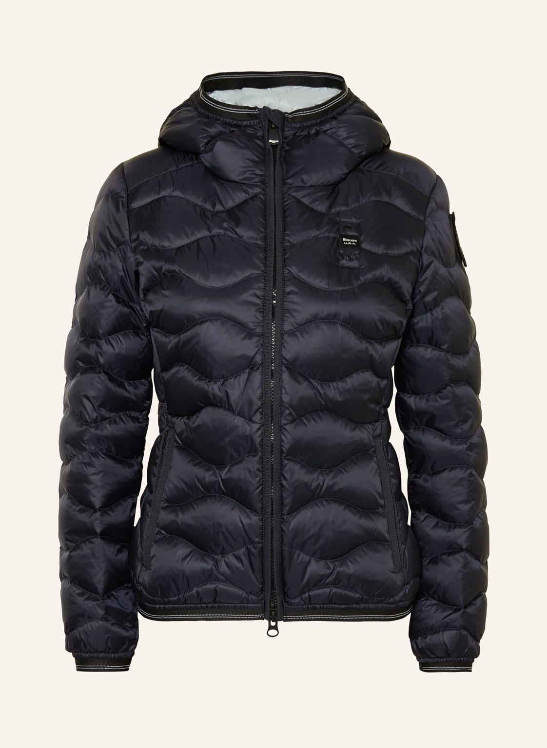 Blauer Daunenjacke Camelia Mit Schmucksteinen blau von Blauer