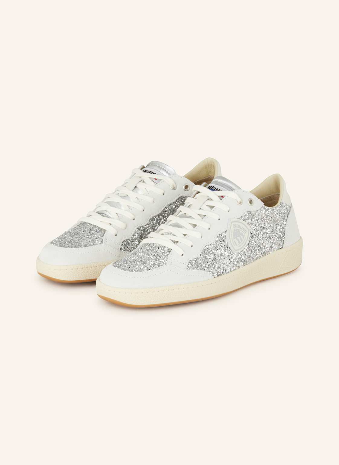 Blauer Sneaker Olympia silber von Blauer