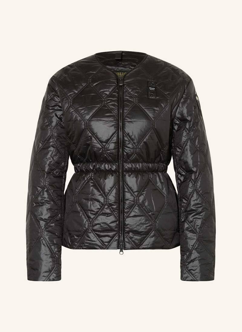 Blauer Steppjacke Taft schwarz von Blauer