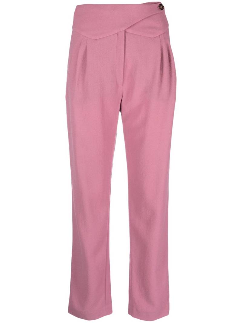 Blazé Milano Cool & Easy pleat-detail virgin wool trousers - Purple von Blazé Milano