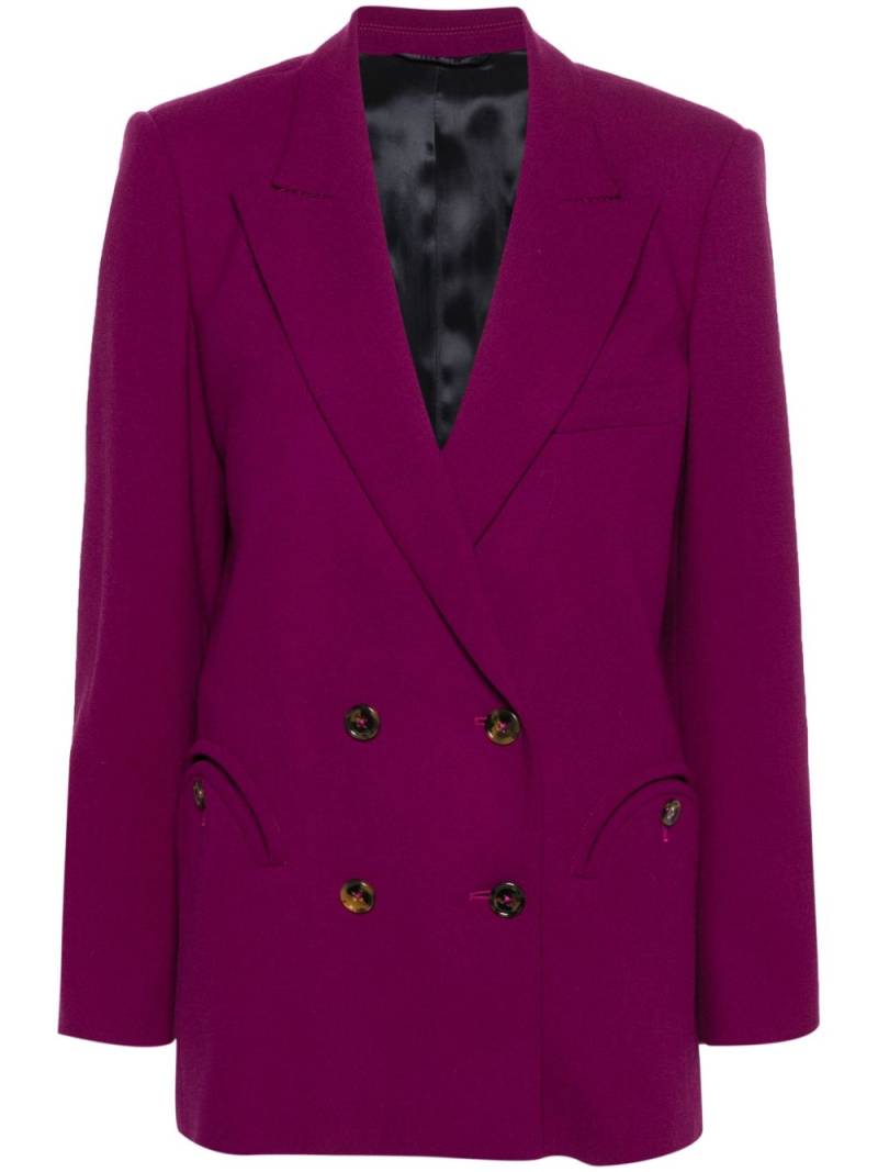 Blazé Milano Cool & Easy virgin wool blazer - Purple von Blazé Milano