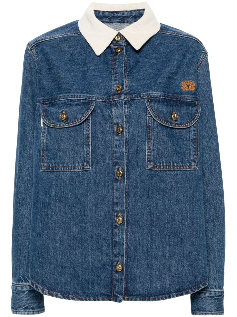 Blazé Milano Nariida Senner denim shirt - Blue von Blazé Milano