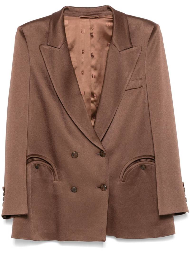 Blazé Milano double-breasted blazer - Brown von Blazé Milano