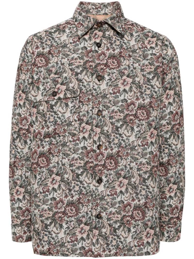 Bless floral-print shirt jacket - Neutrals von Bless