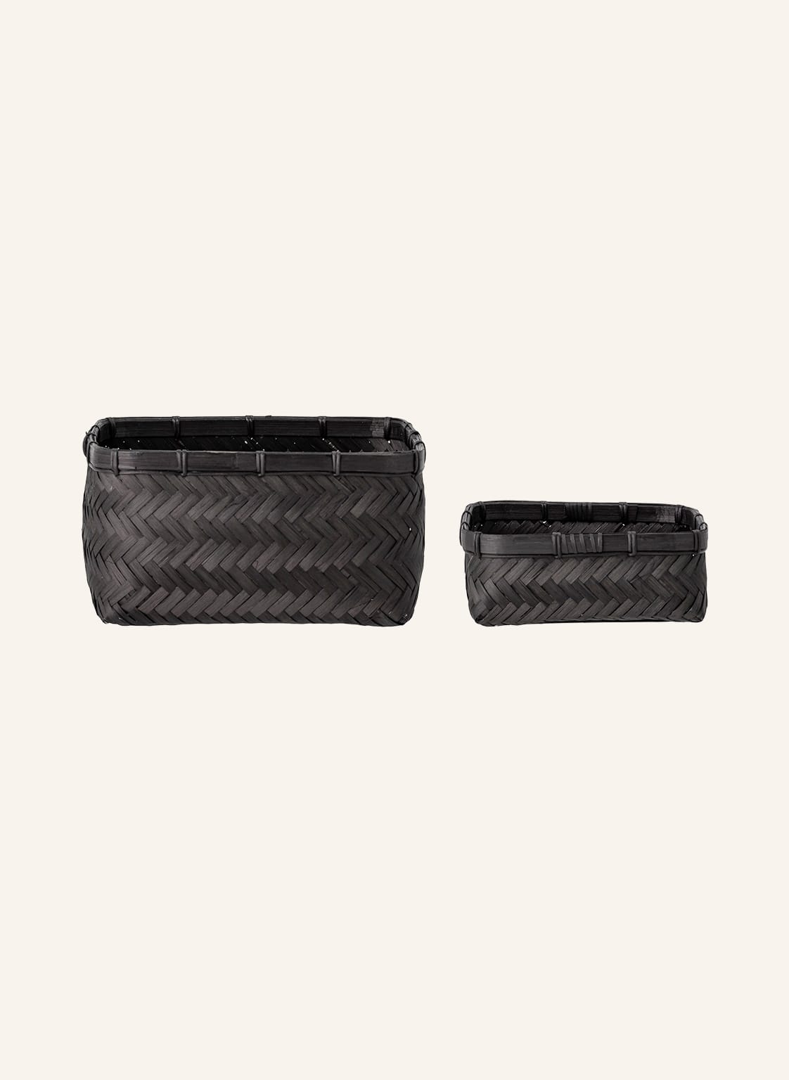 Bloomingville 2er-Set Körbe Donia schwarz Bloomingville 2er-Set Körbe Donia schwarz von Bloomingville