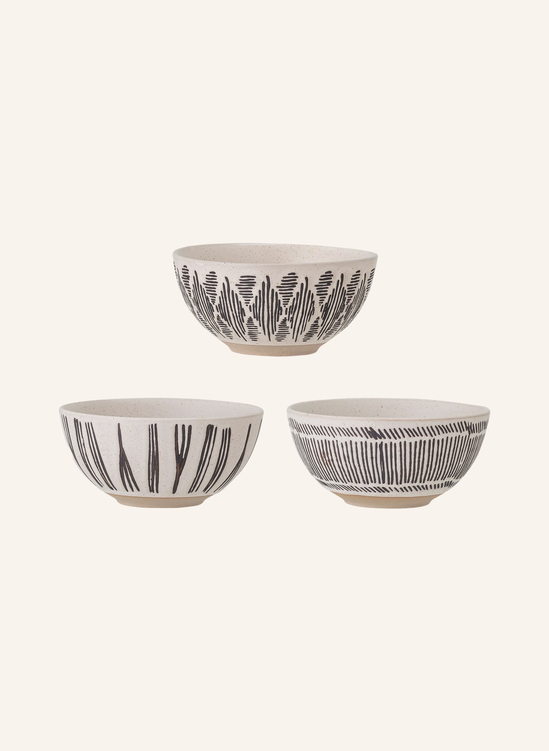 Bloomingville 3er-Set Schalen Eliana weiss Bloomingville 3er-Set Schalen Eliana weiss von Bloomingville