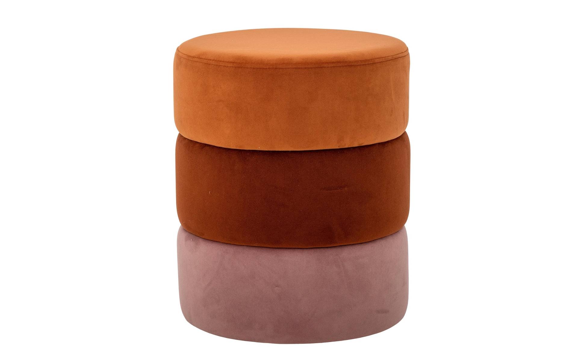 Bloomingville Pouf »Bilbao 37 cm x 45 cm, Orange« von Bloomingville