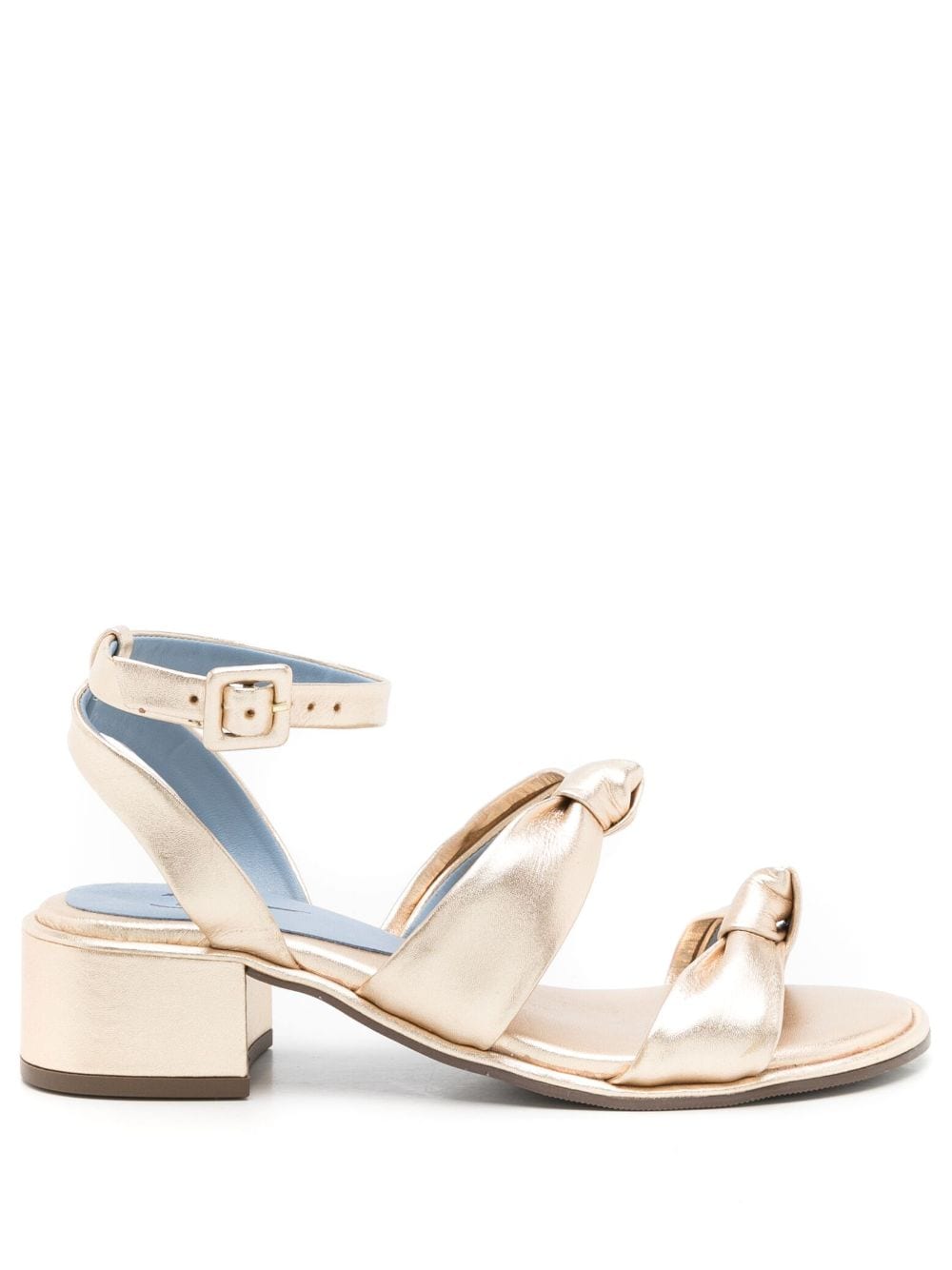 Blue Bird Shoes 40mm metallic knot-detail sandals - Gold von Blue Bird Shoes