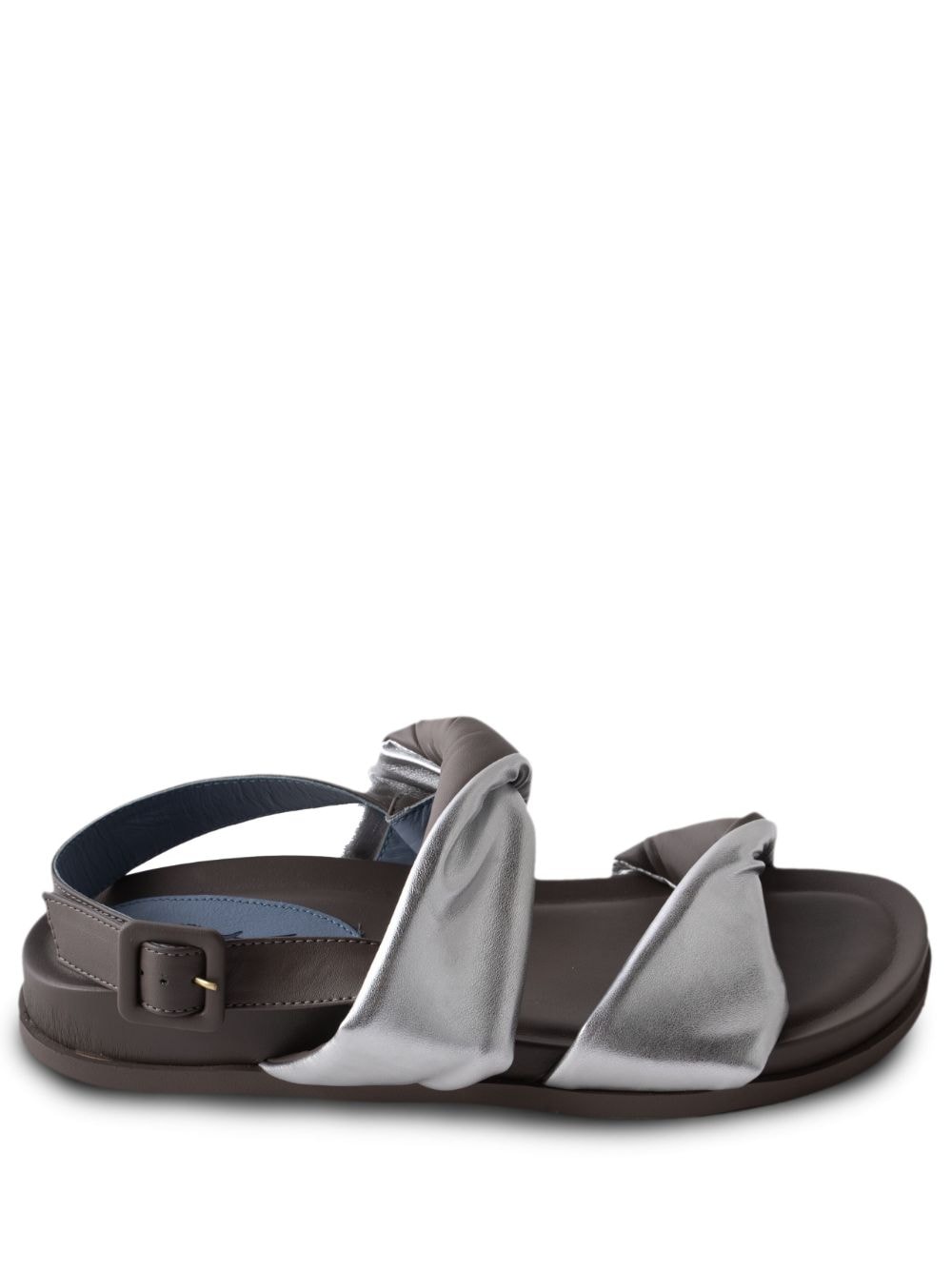 Blue Bird Shoes Papete Helix twist-front sandals - Brown von Blue Bird Shoes